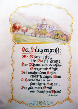 Sängergruß Gesangverein Tumringen